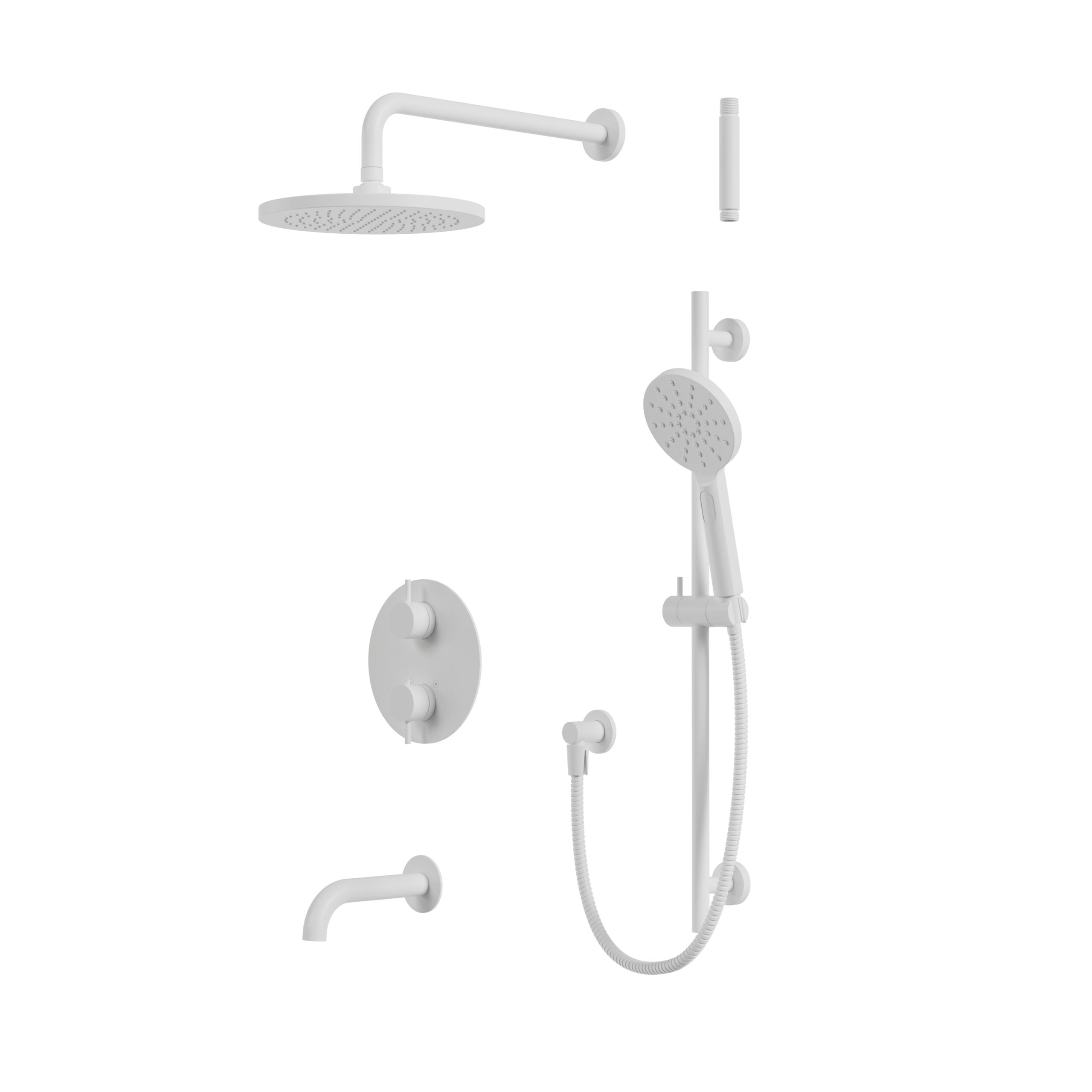 Kit de garniture de douche thermostatique à 3 voies non-partagées