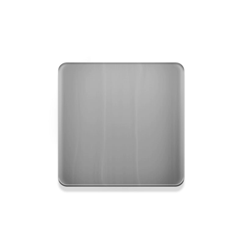 Drain à Pression Sans Trop-Plein Avec Couvercle Plat Carré de 68mm Chrome