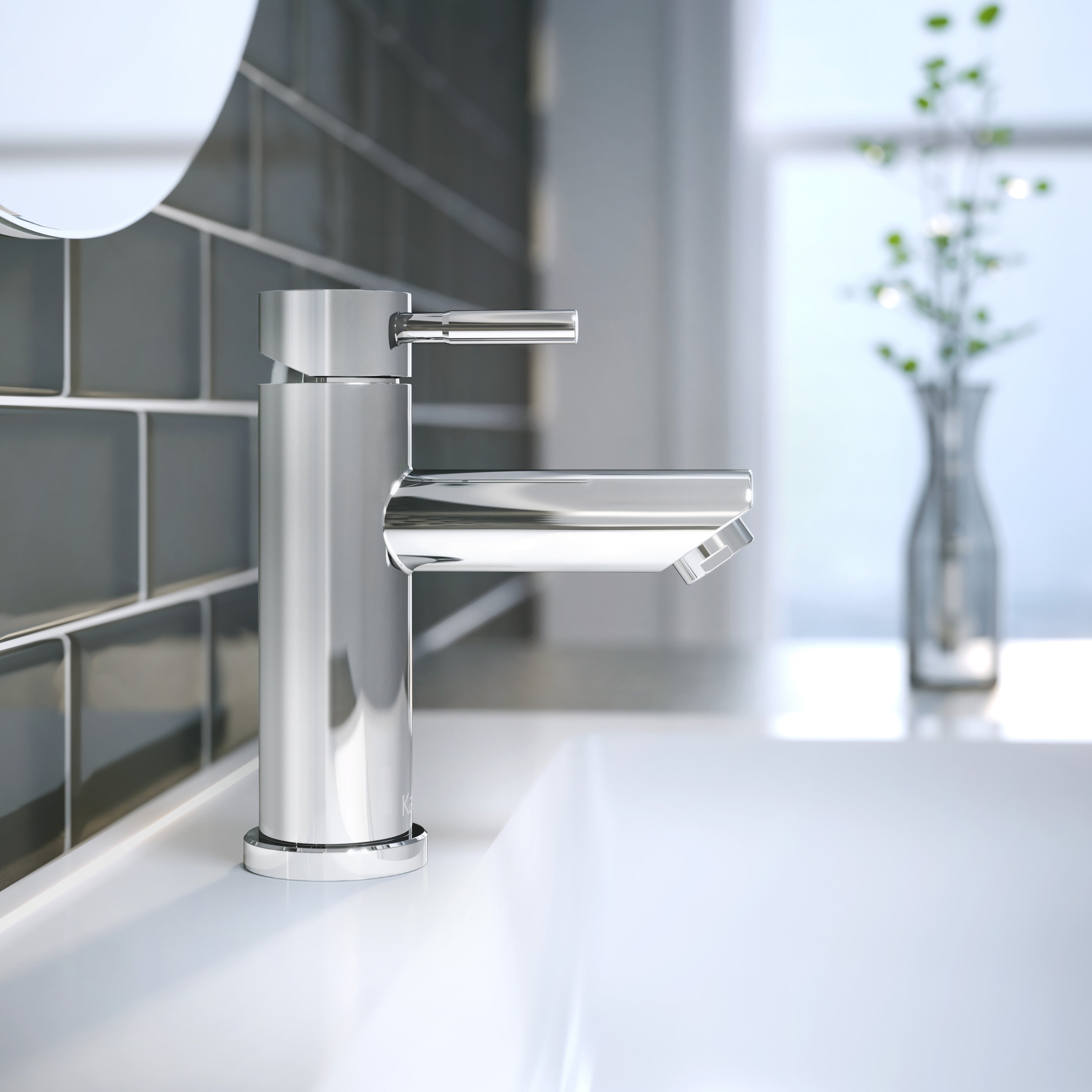 LIVIO™ Robinet Monotrou de Lavabo avec Drain à Pression et Trop-Plein Chrome