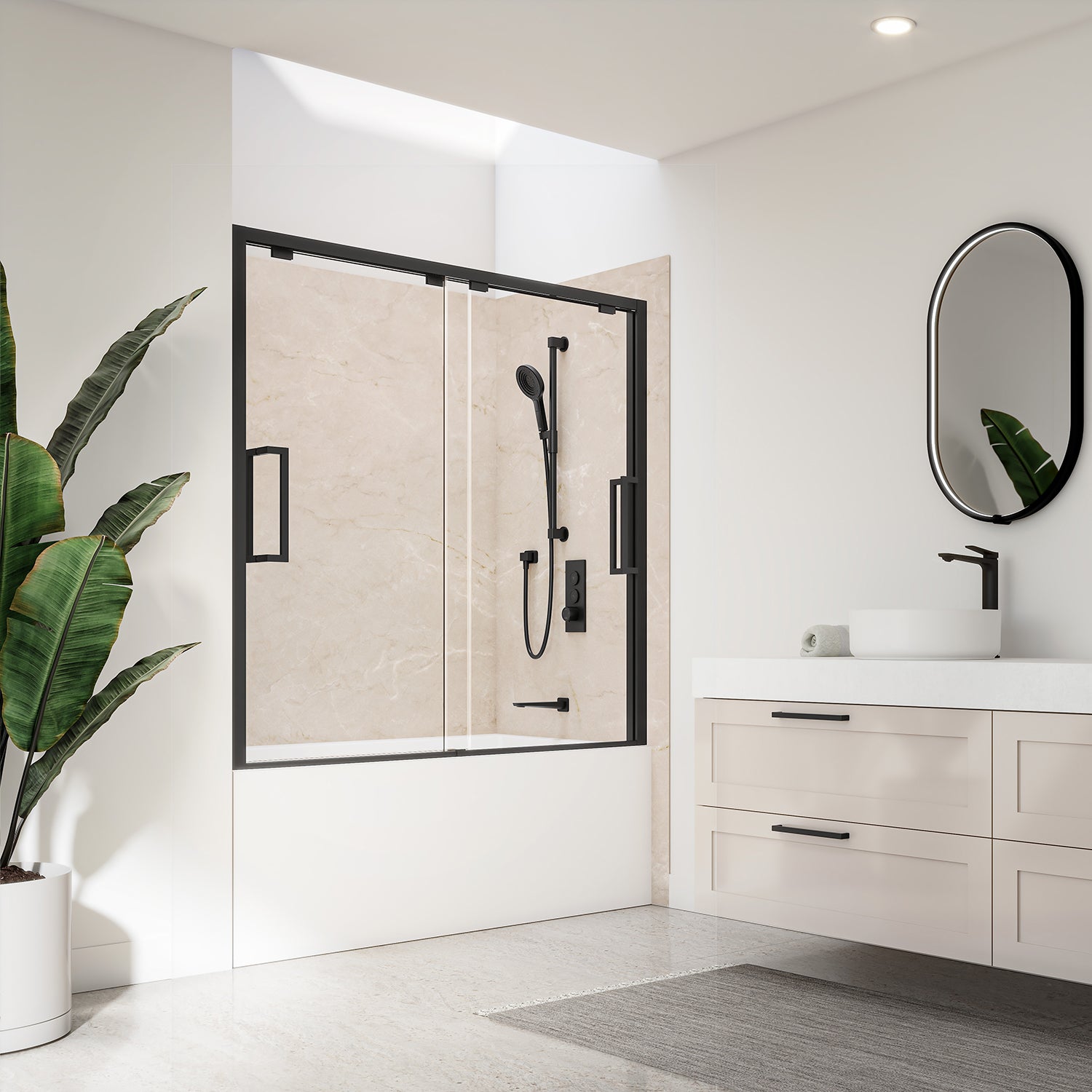 32x60x32 Minéraux #520 Ensemble de Murs pour Bain-Douche 3 Panneaux 60x32 - Minéraux #520 Lustré