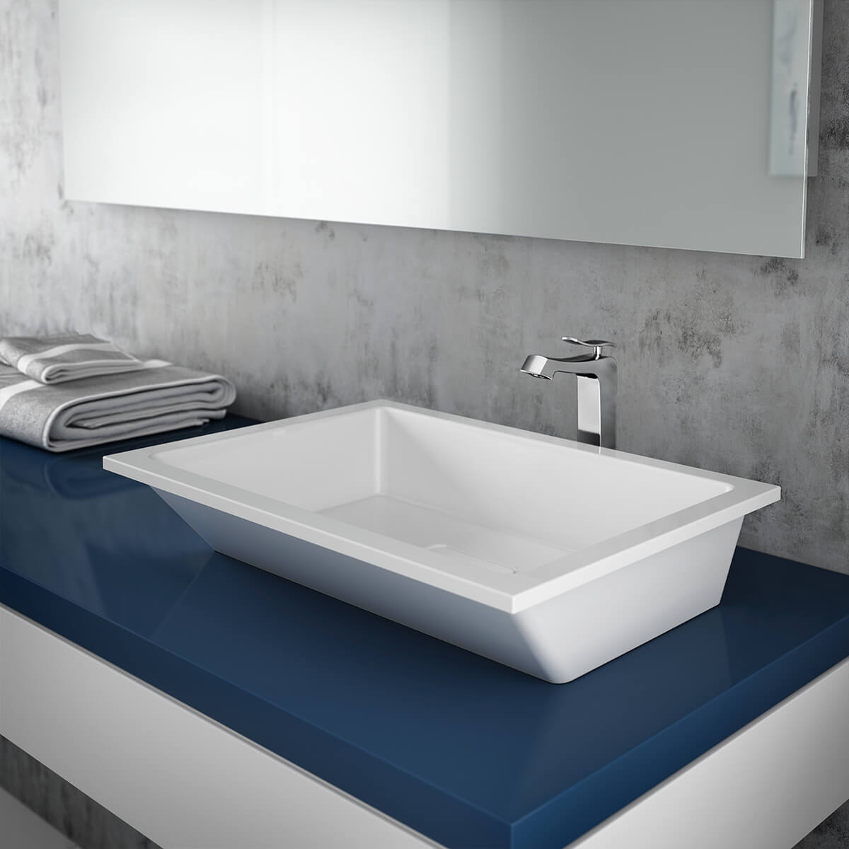 KOMO Lavabo Blanc en Castylat