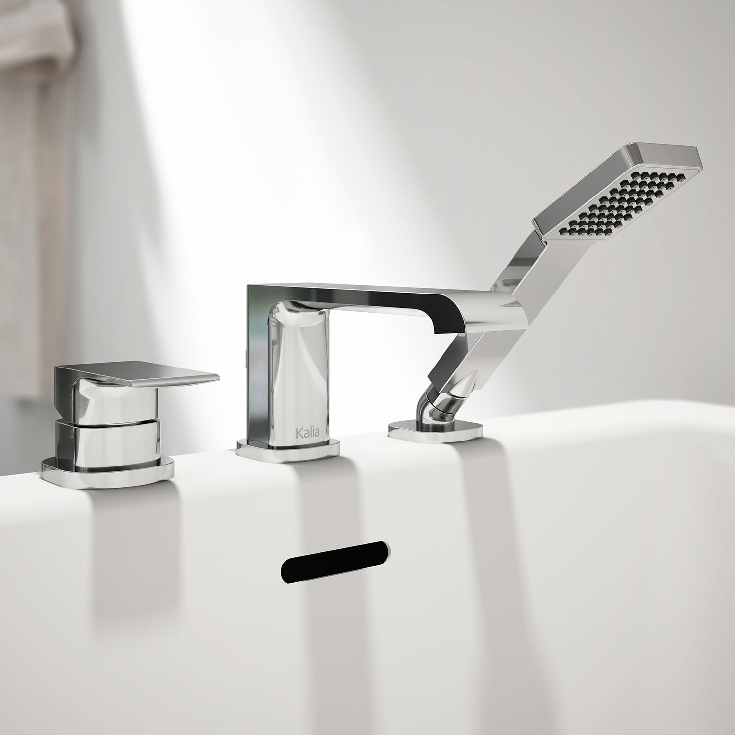 SOBRIO™ Robinet pour Baignoire à Pression Équilibrée 3 Morceaux avec Douchette - Cartouche Incluse sans Brut - Chrome