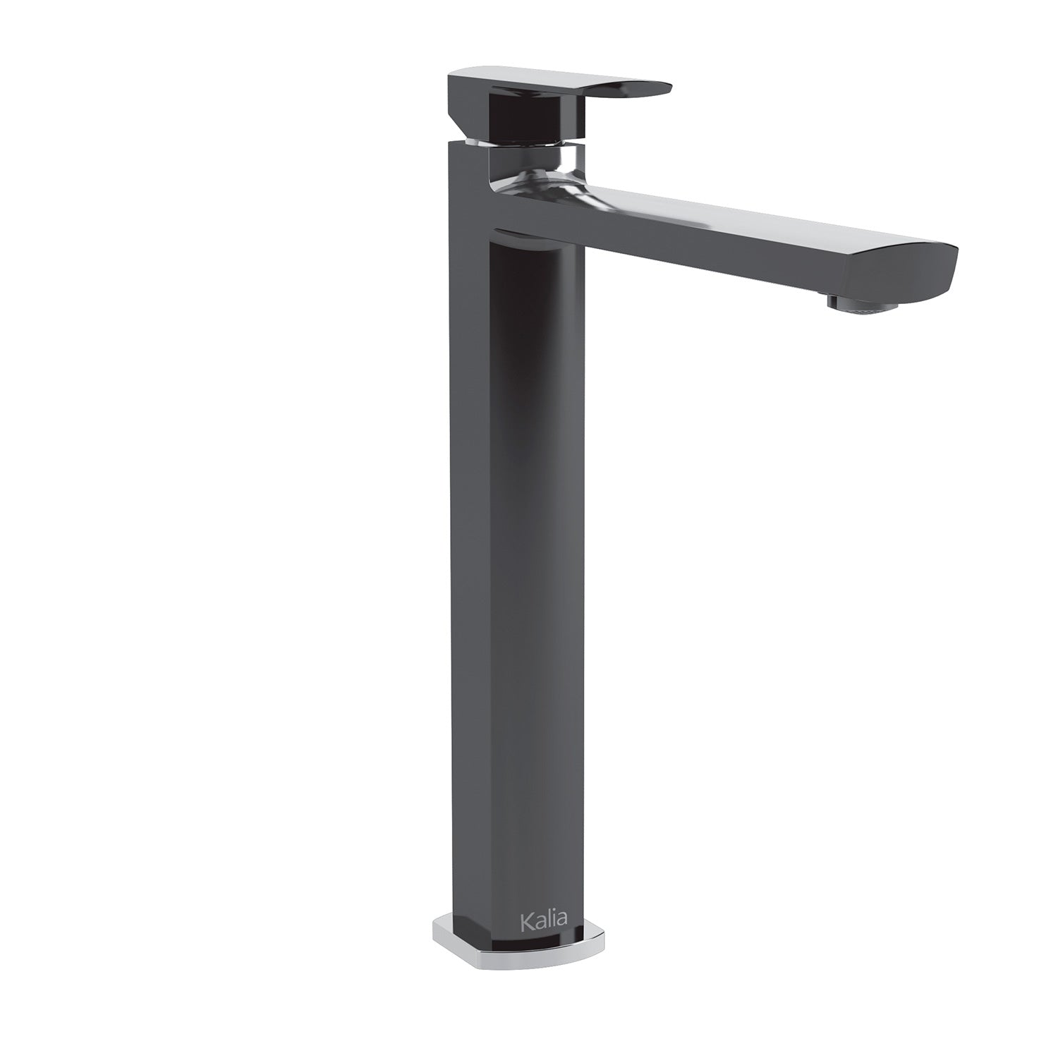 GRAFIK™ Grand Robinet Monotrou de Lavabo Noir/Chrome