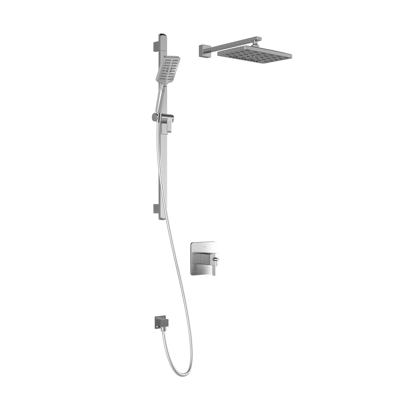 GRAFIK™ TCD1 PREMIA (Valve Non Incluse) : AQUATONIK™ T/P Coaxial Shower System with Wallarm Chrome