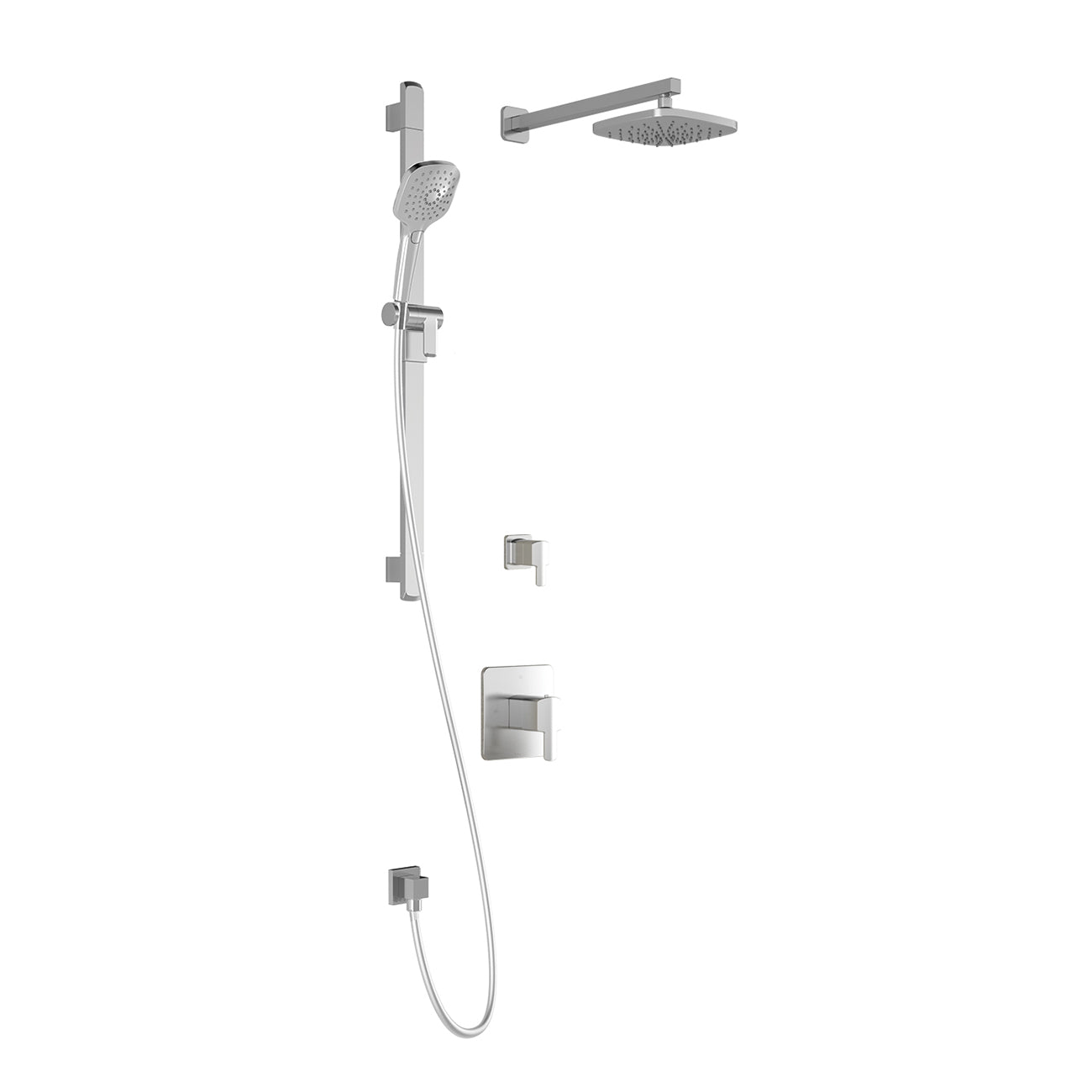 GRAFIK™ TD2 : Système de Douche AQUATONIK™ T/P avec Bras Mural Chrome
