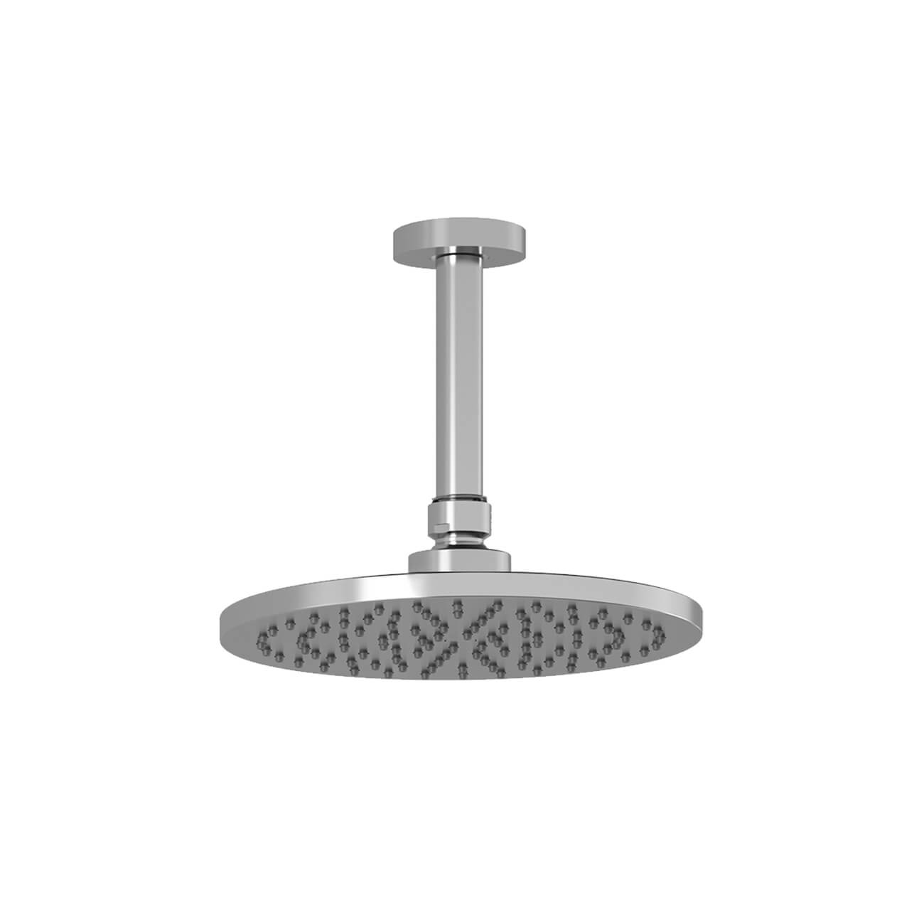 Tête de Pluie de 220mm (8 ⅝'') avec Bras Vertical au Plafond Chrome