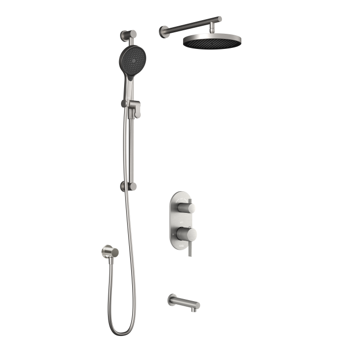 Plus - RoundOne TD3 Ensemble de douche - Bras mural