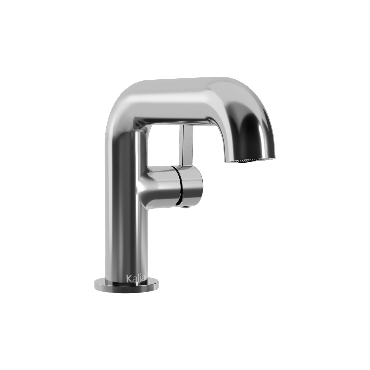BASICO™ Robinet de Lavabo Monotrou avec Poignée à Levier Latérale (Sans Drain) Chrome