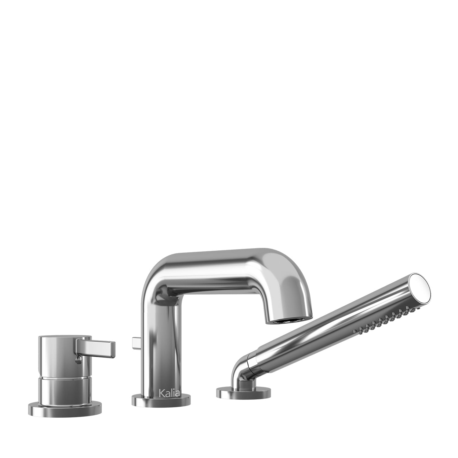 BASICO™ Robinet pour Baignoire à Pression Équilibrée 3 Morceaux avec Douchette - Cartouche Incluse sans Brut - Chrome