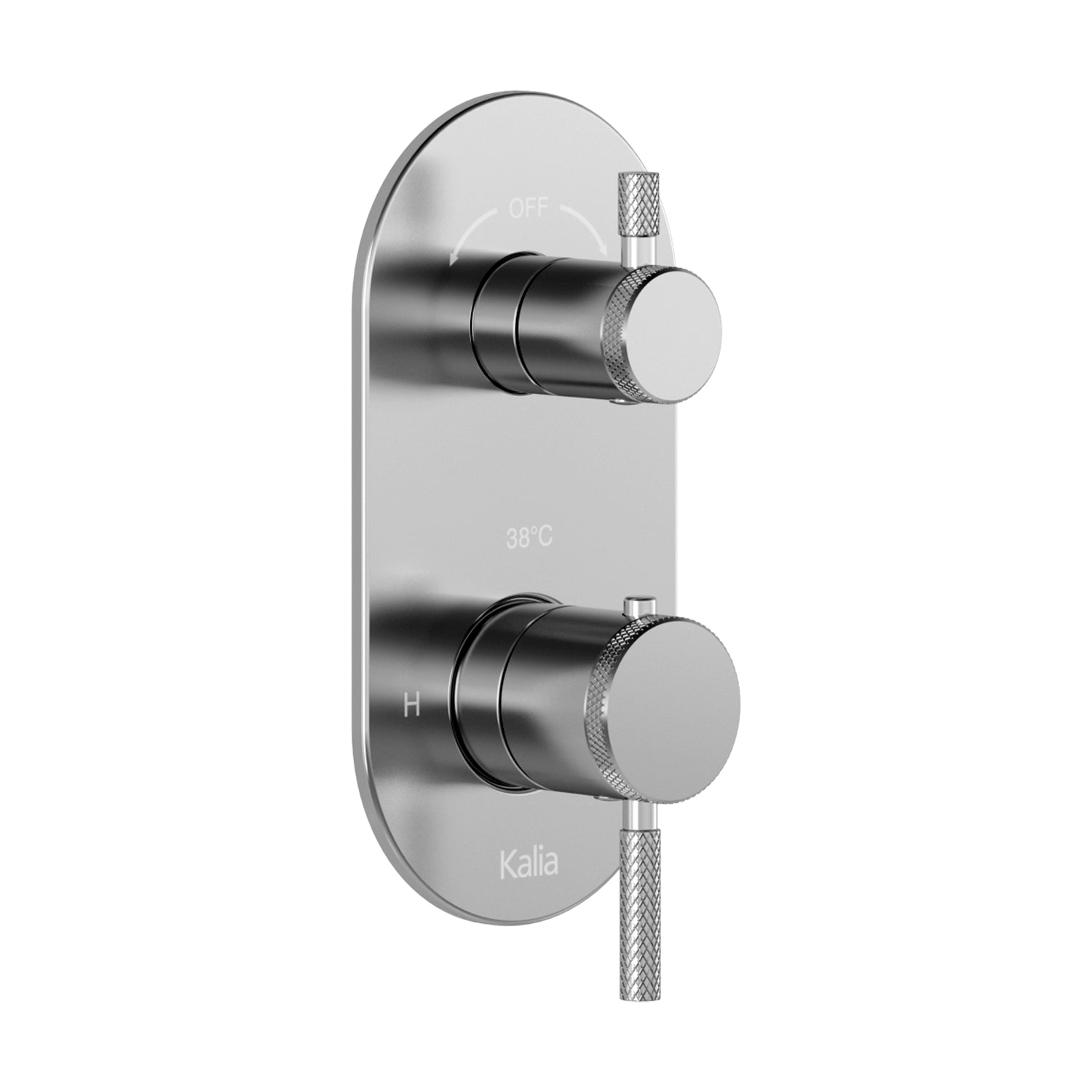 PRECISO™ Valve 1/2'' de Type T/P AQUATONIK™ avec Sélecteur Intégré 3 Voies et Finition Ronde Chrome