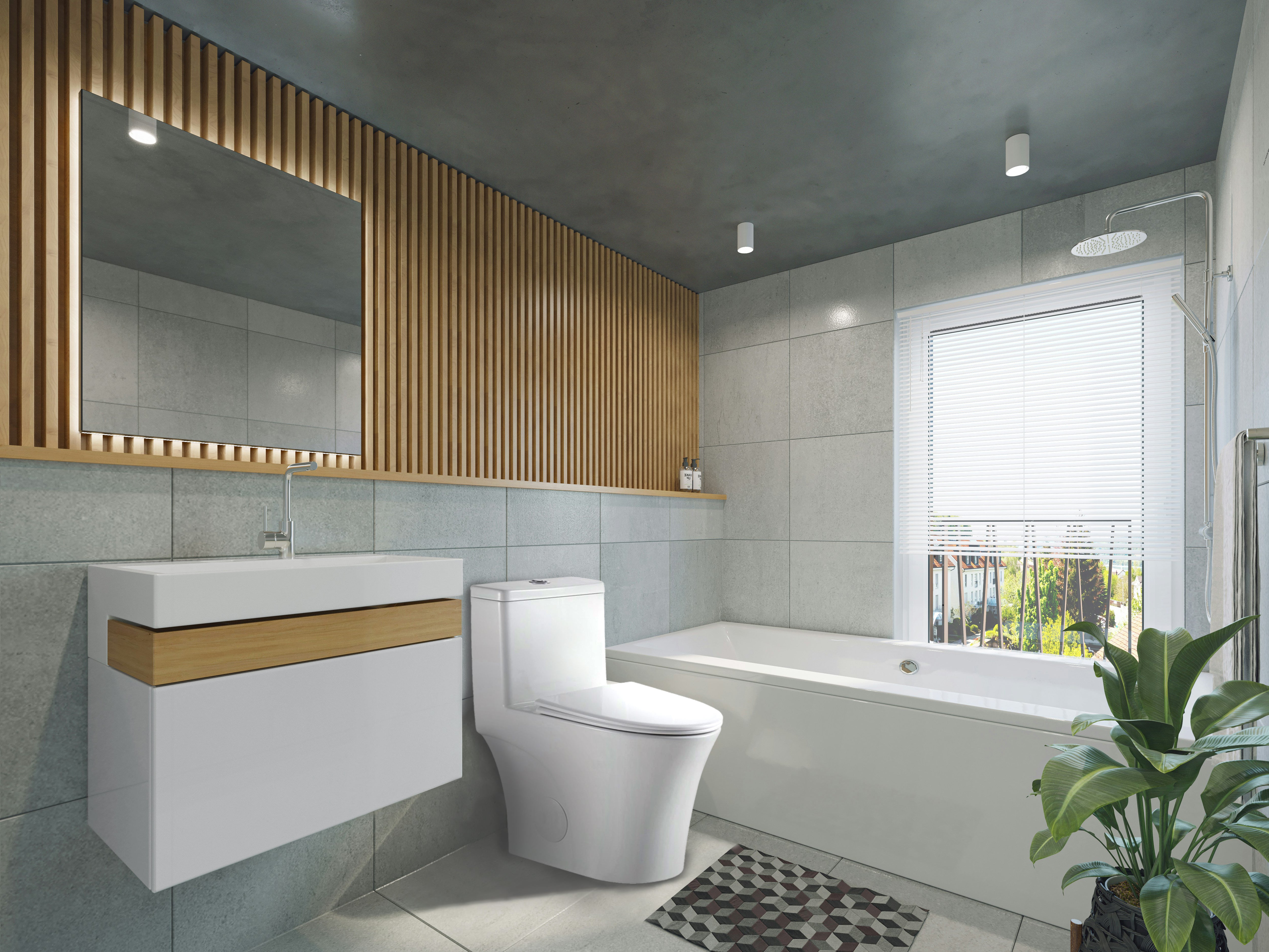 Toilette monopièce allongée Cyklon 2