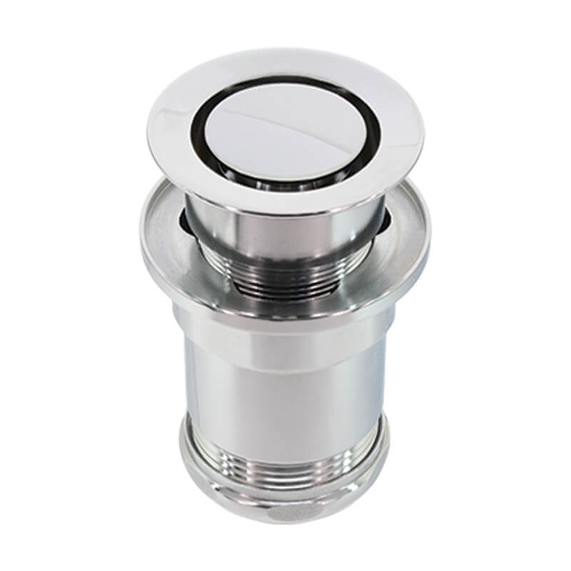 Retractable drain plug - Chrome