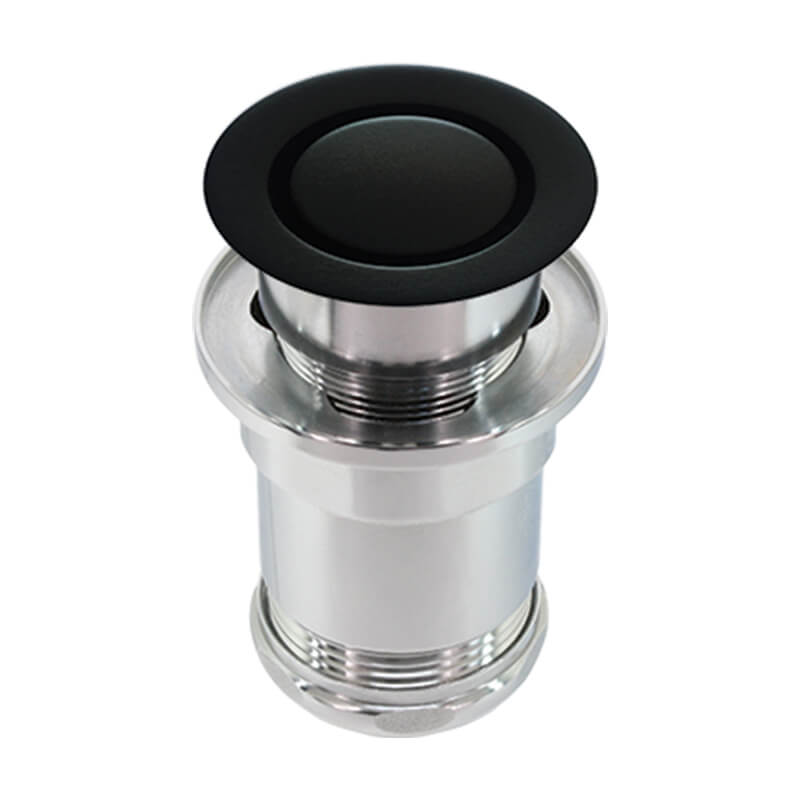 Retractable drain plug - Matte black