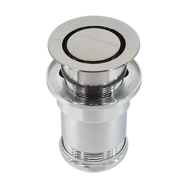 Retractable drain plug - Polished nickel