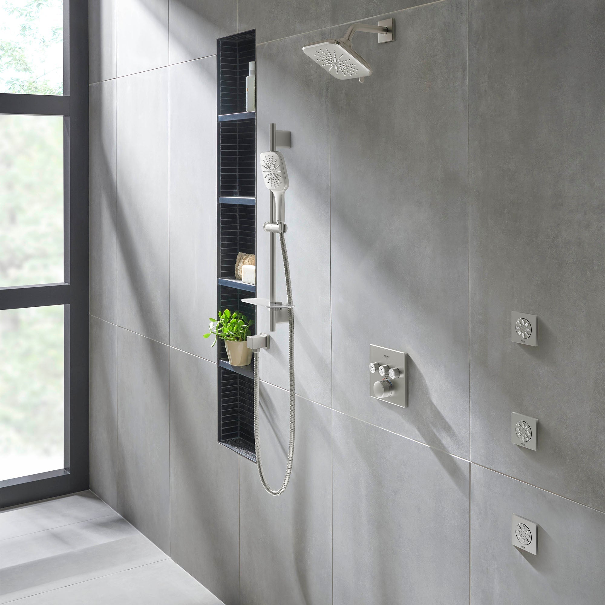 Side shower - 2 jets, 0.9 gpm