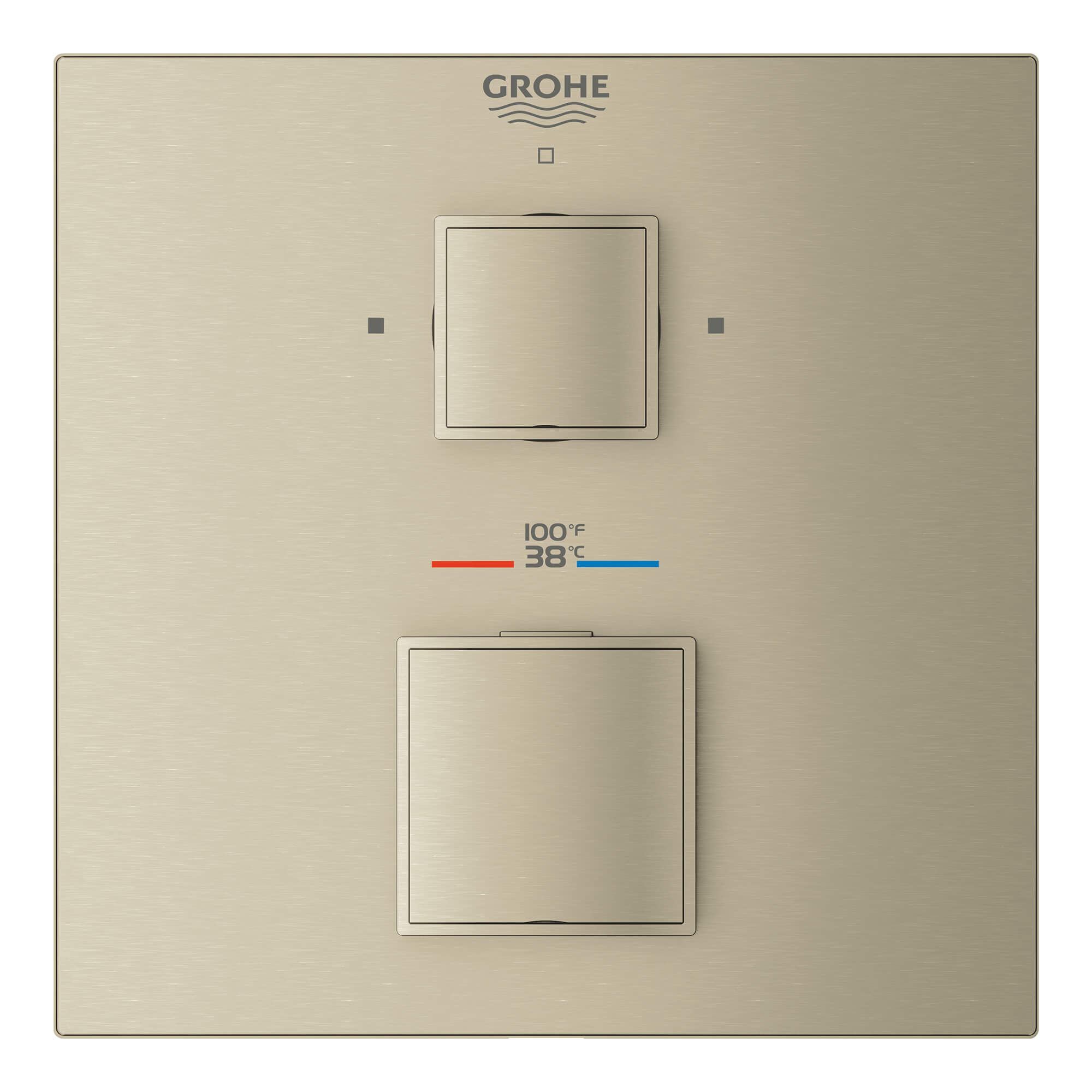 GrohTherm MC Cube Garniture de valve thermostatique à fonction double avec module de contrôle
