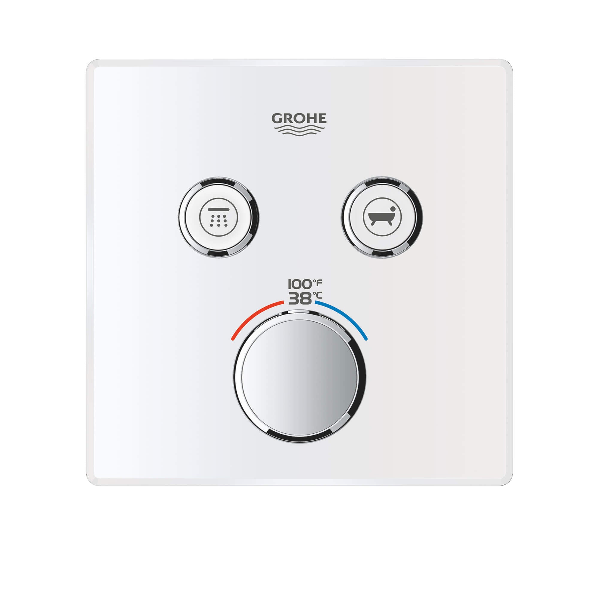 GrohTherm TM SmartControl Dual-Function Thermostatic Valve Trim with Control Module