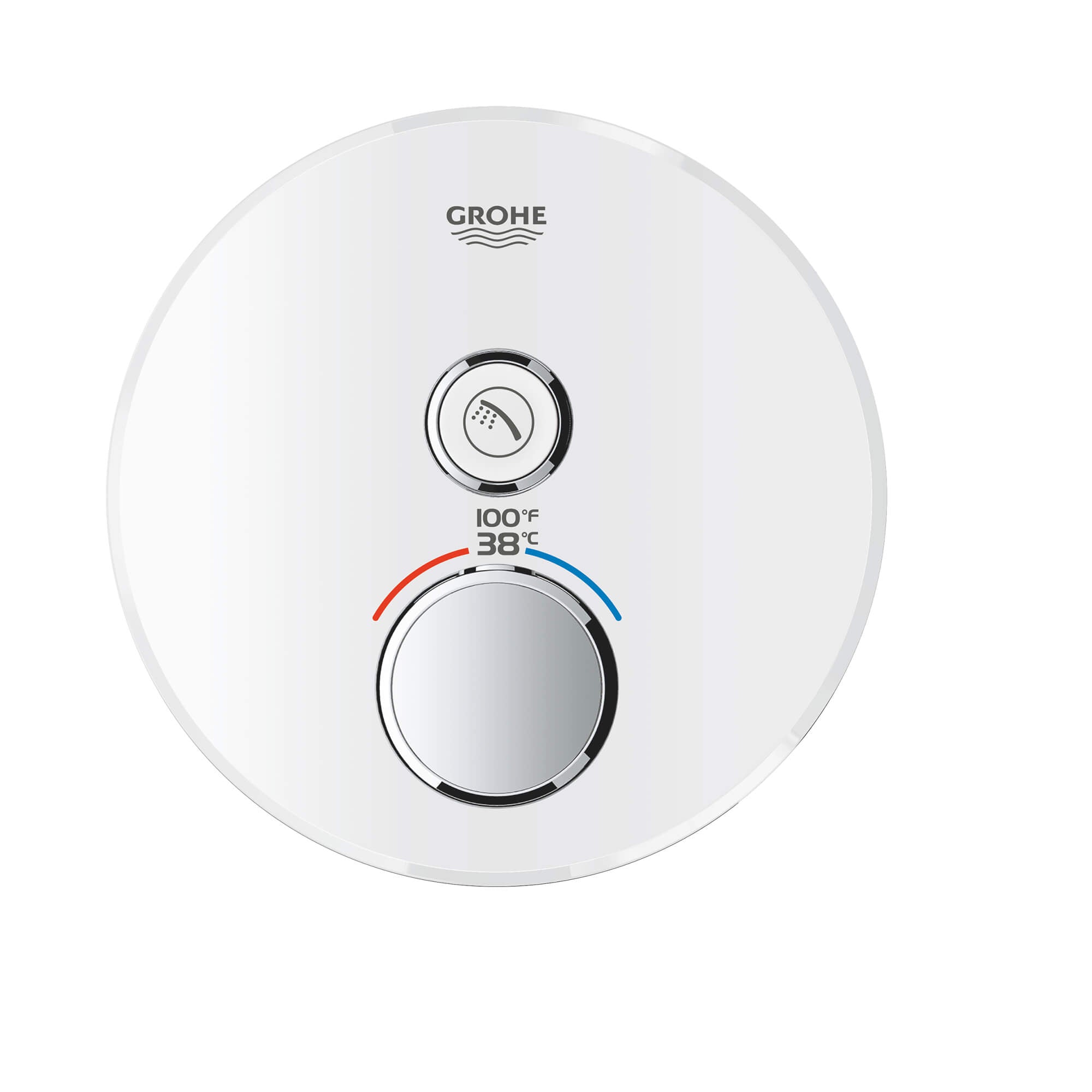 GrohTherm MC SmartControl Garniture de valve thermostatique à fonction simple avec module de commande