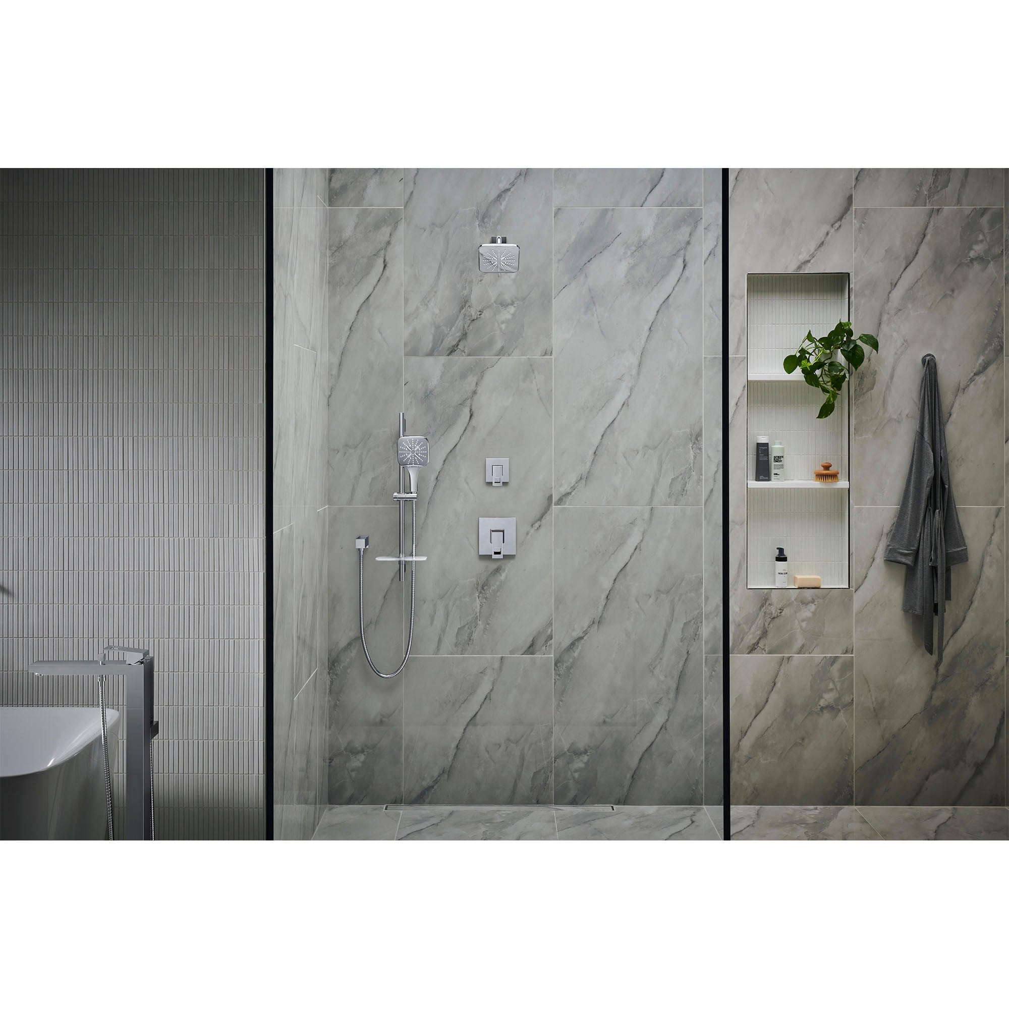 Eurocube Two-way diverter trim (shower head / hand shower)