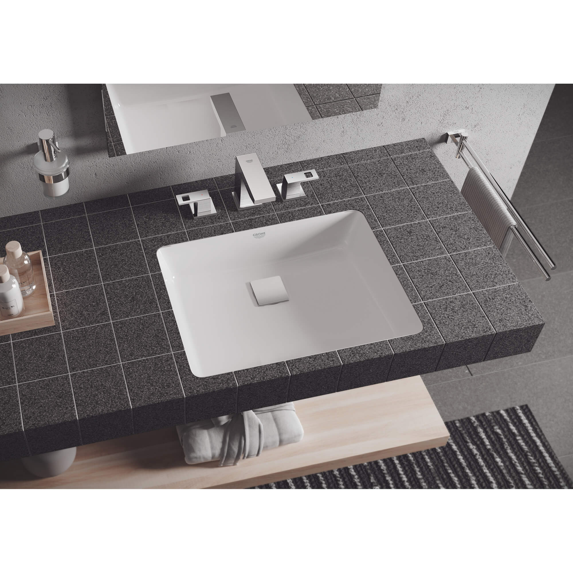 Essentials Cube Two-Prong Towel Rack