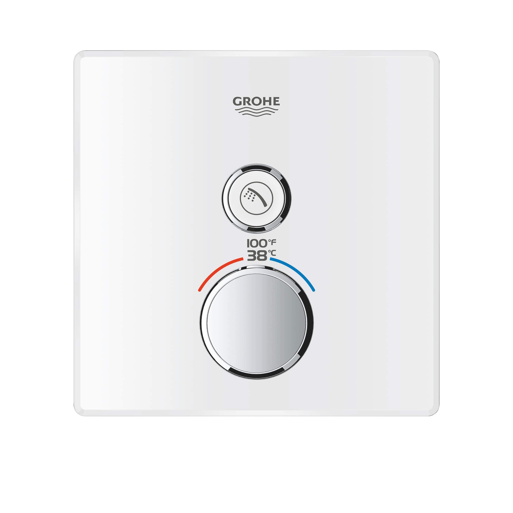 GrohTherm TM SmartControl Single-function thermostatic valve trim with control module