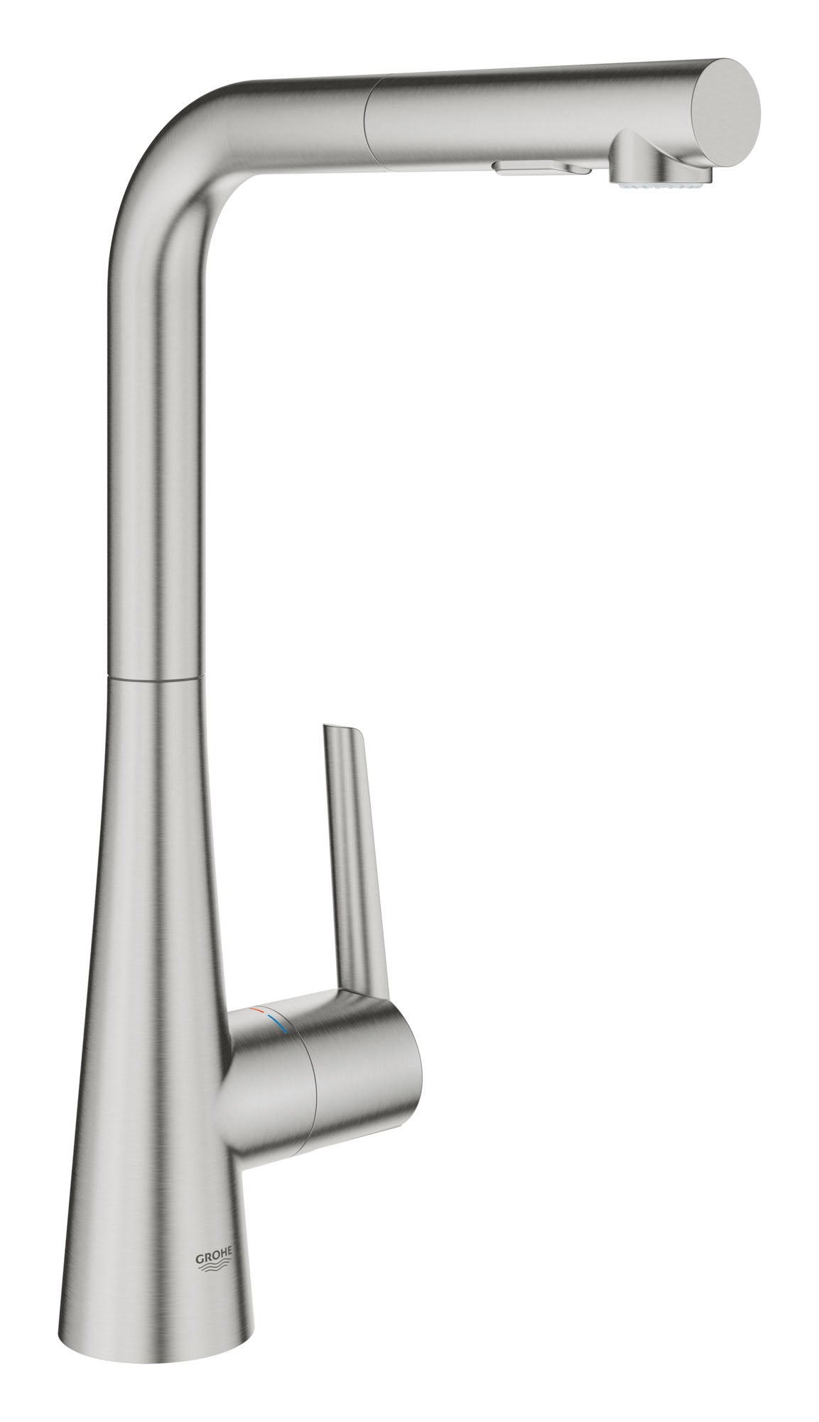 Robinet à douchette rétractable double jet