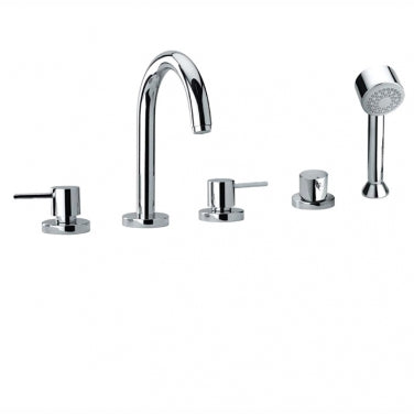 Robinet de bain 5 morceaux avec douchette