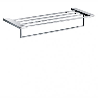 Towel bar with 24" shelf
