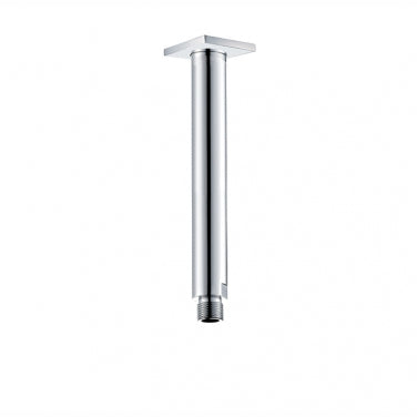 Bras de plafond de 12" avec rosace carrée