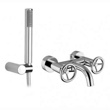 Robinet de bain mural avec douchette