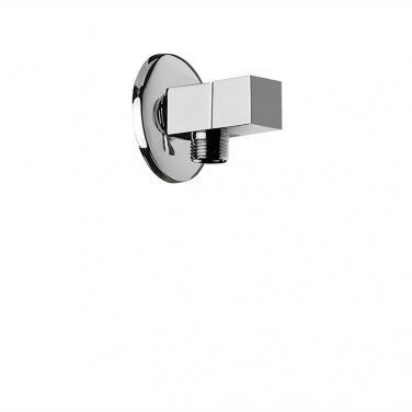 Sortie murale carrée avec valve d'arrêt