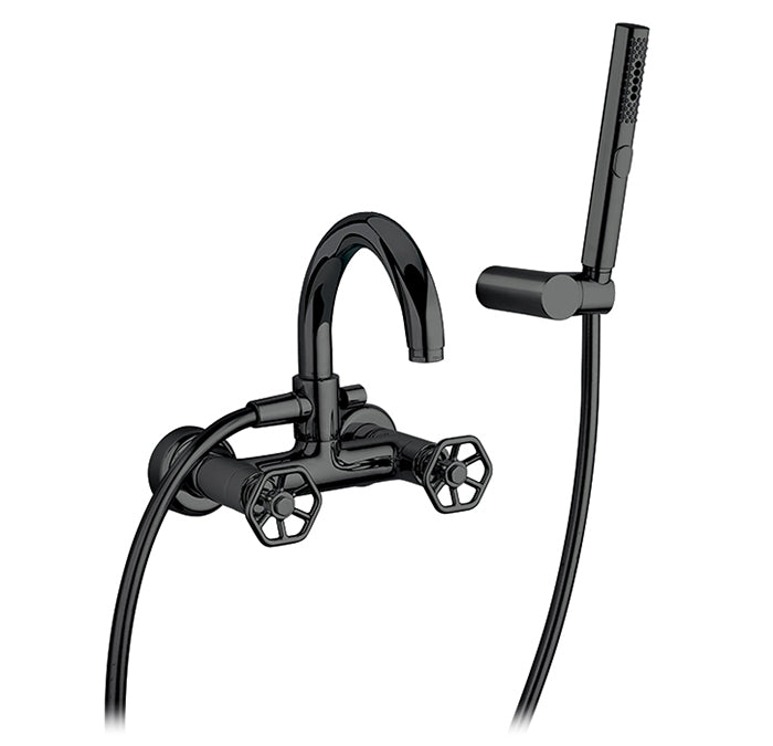 Robinet de bain mural avec douchette