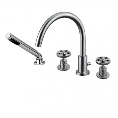 Robinet de bain 4 morceaux avec douchette