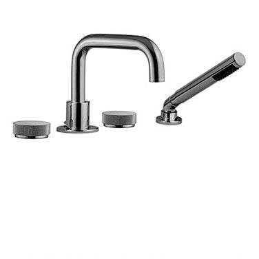 Robinet de bain 4 morceaux avec douchette