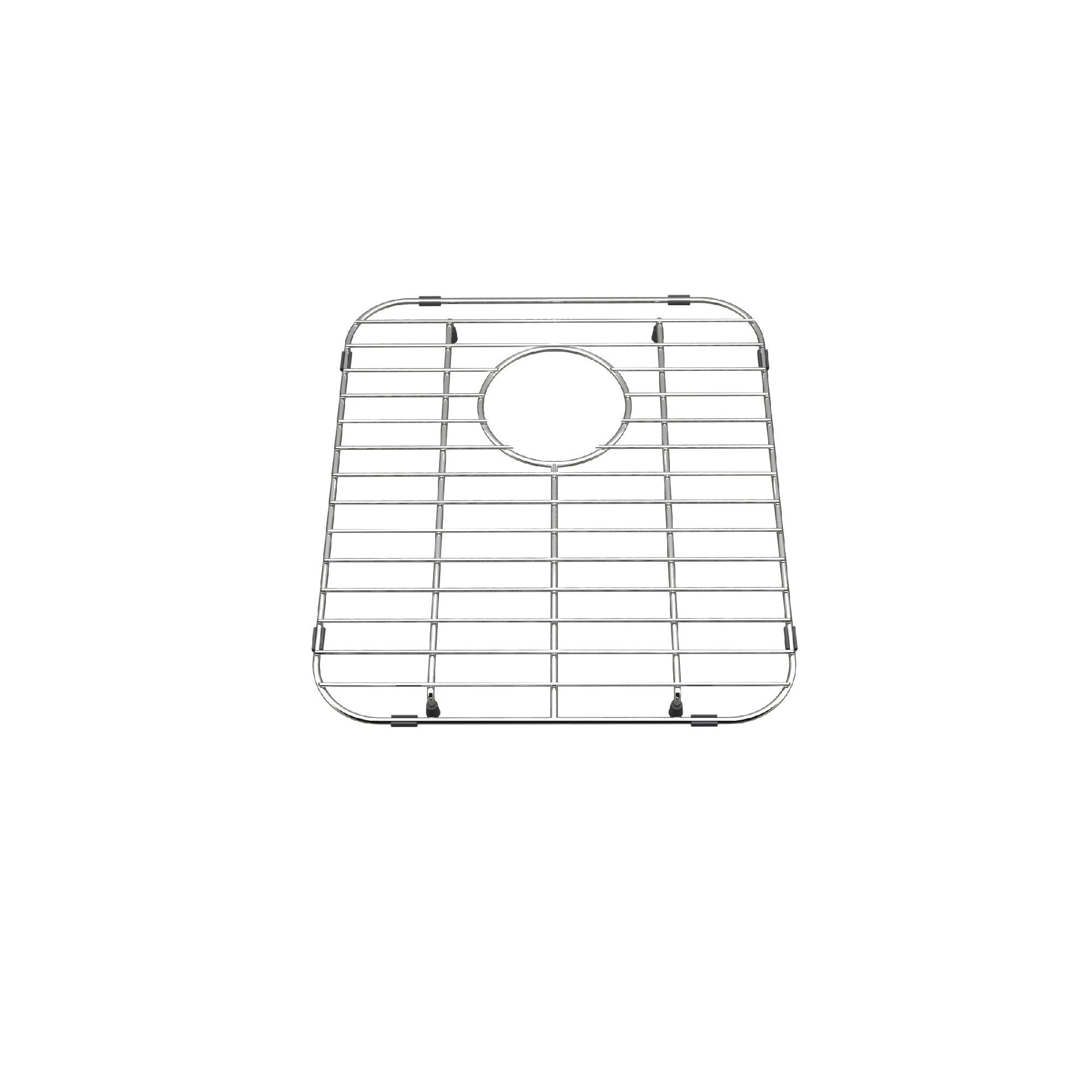 Grille en acier inoxydable pour lavabo de simple 15,5 pouces x 13,5 pouces, BG1715R