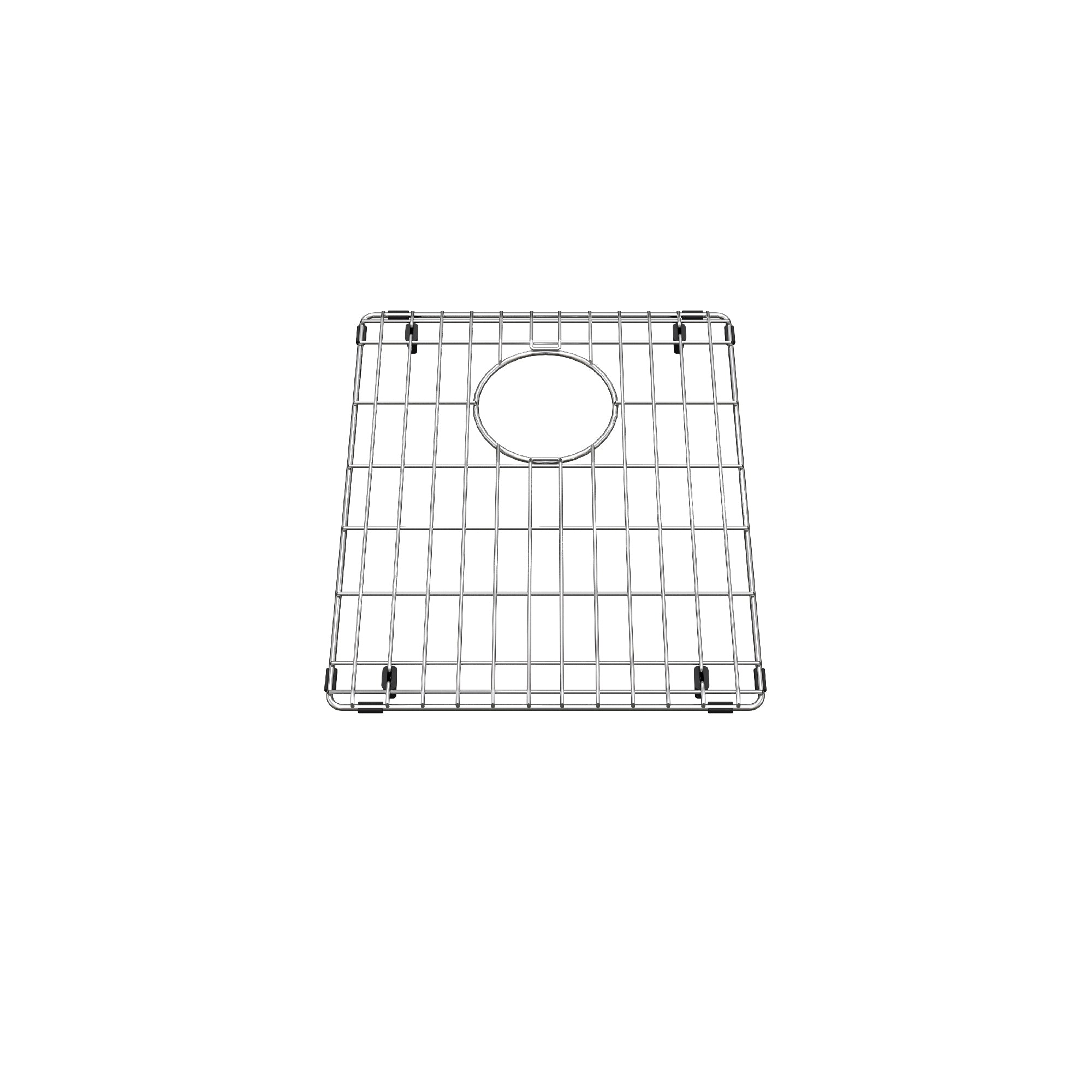 Grille en acier inoxydable pour lavabo de simple 15 pouces x 12,5 pouces, BG514S