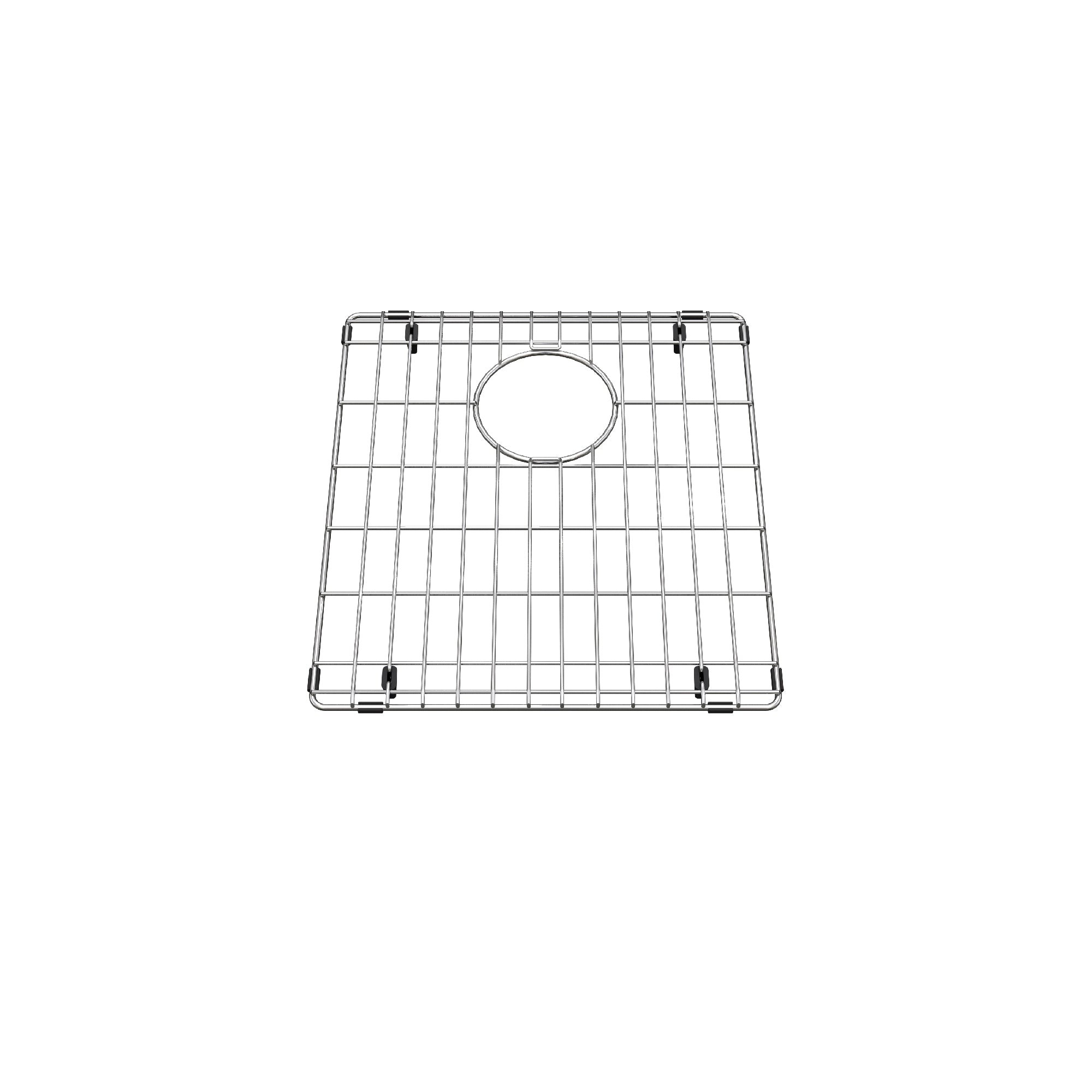 Grille en acier inoxydable pour lavabo de simple 15 pouces x 13,5 pouces, BG515S