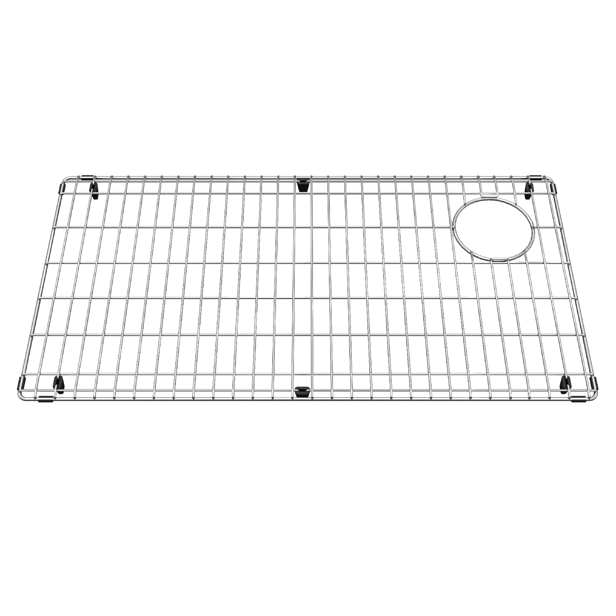 Grille en acier inoxydable pour lavabo de simple 15 pouces x 29,5 pouces, BG531OS