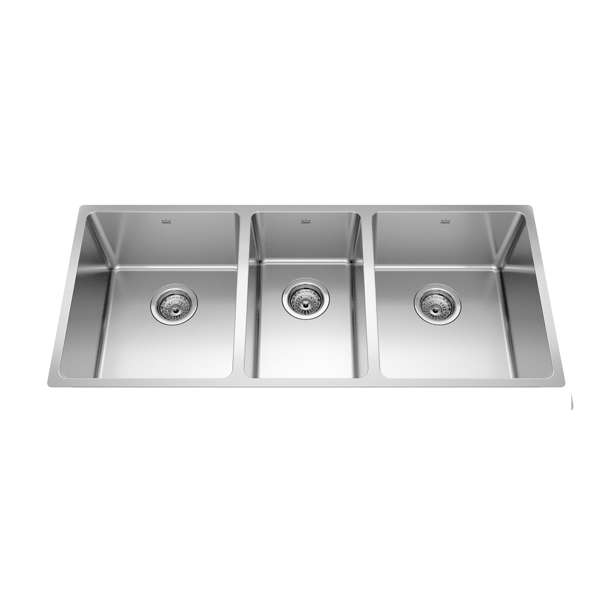 Brookmore 41,5 pouces LR x 16,6 pouces FB Undermount Triple Bowl en acier inoxydable en acier de cuisine