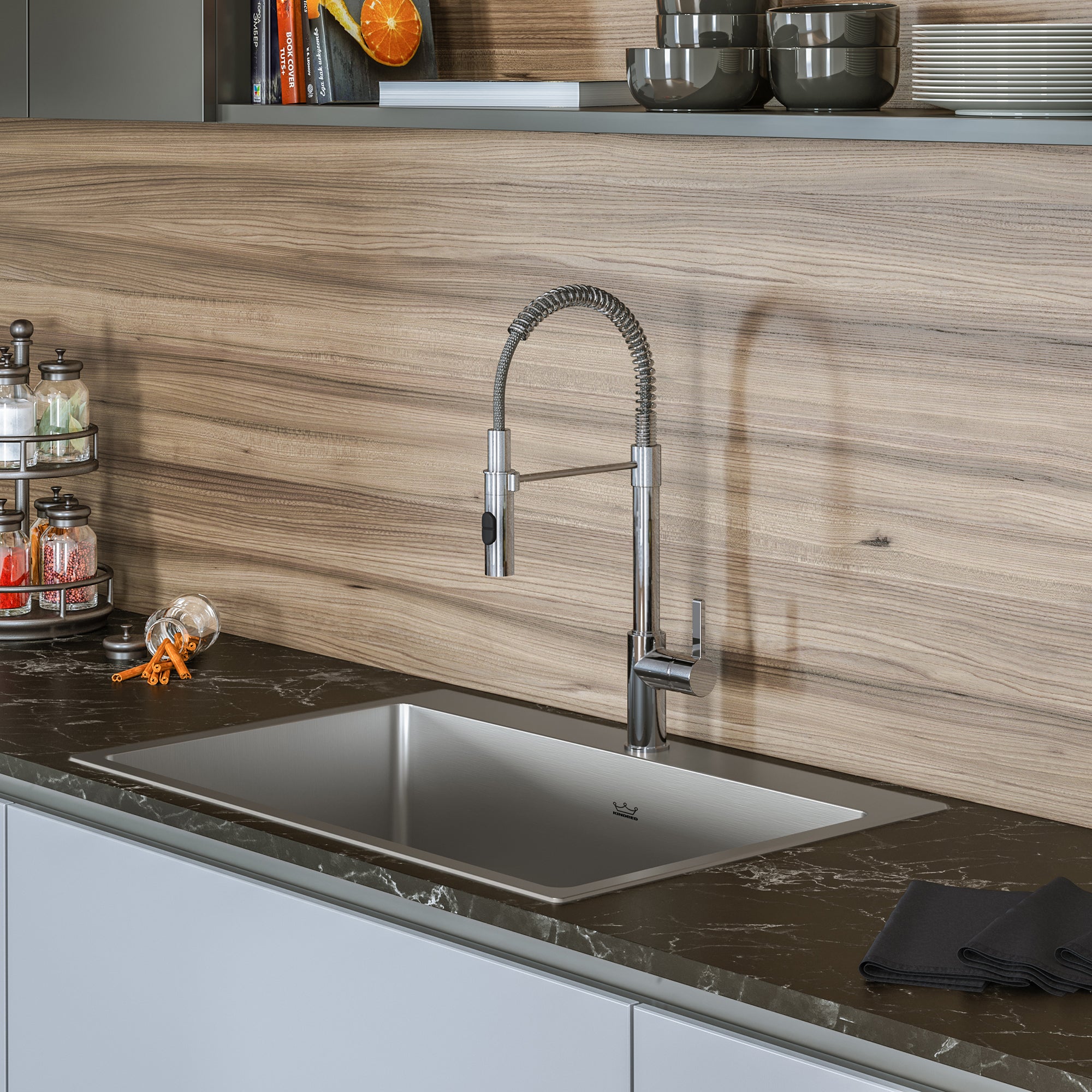 Évier en inox 1 cuvette Kindred