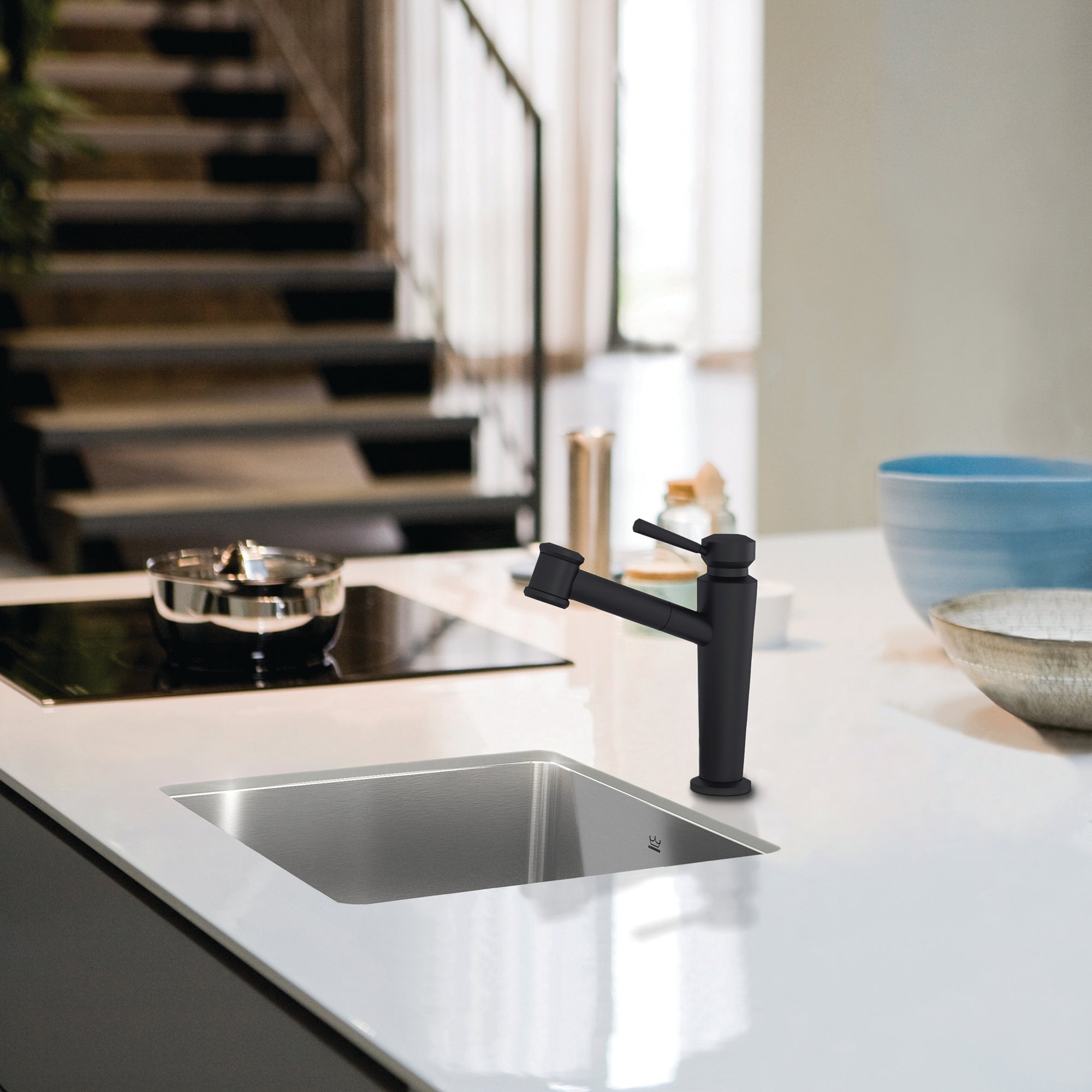 Évier en inox 1 cuvette Kindred