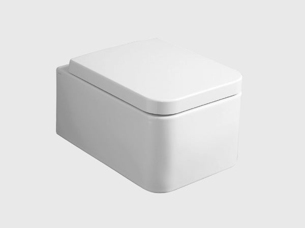 FLOW Toilette suspendue sans rebord avec siège