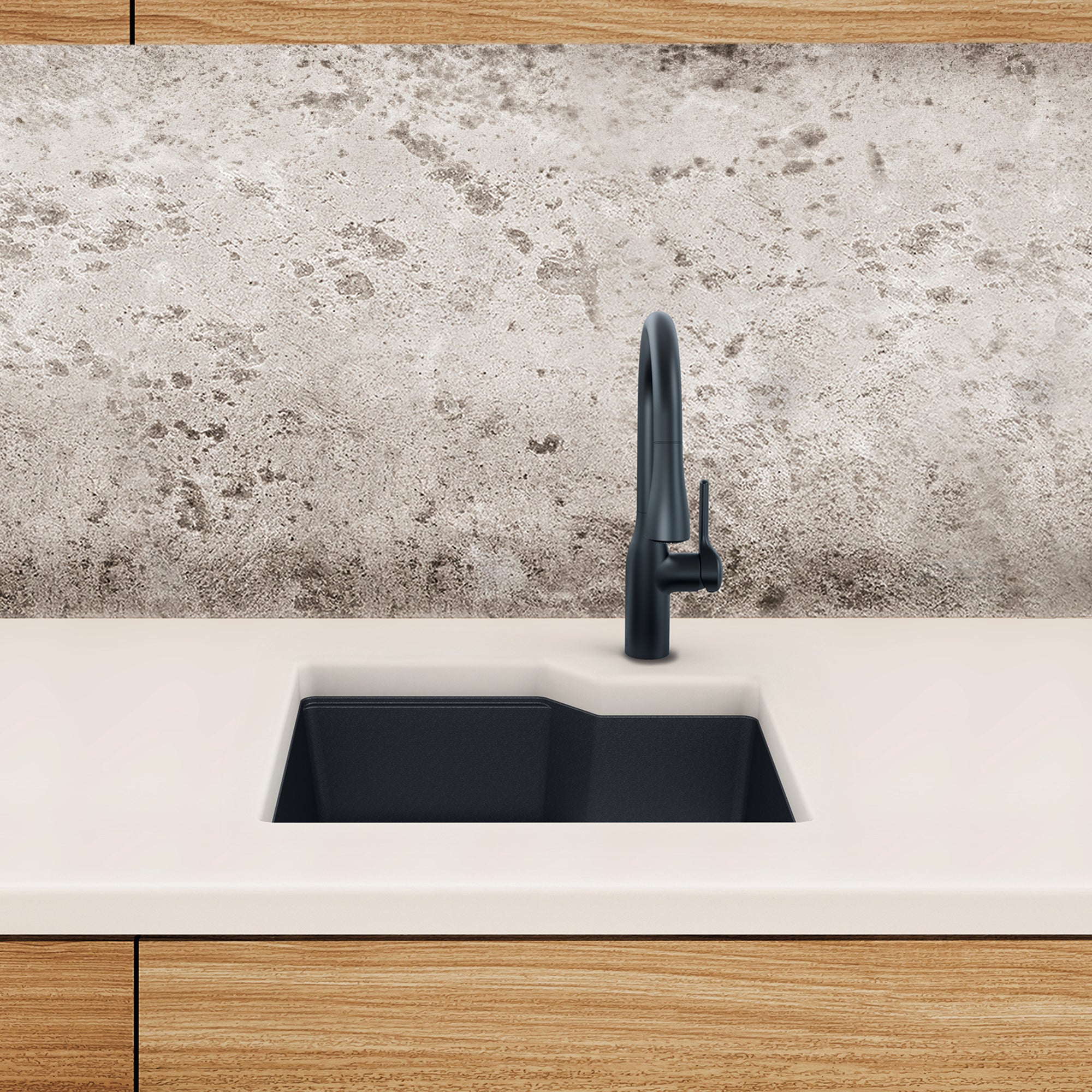 Évier en granite 1 cuvette Kindred