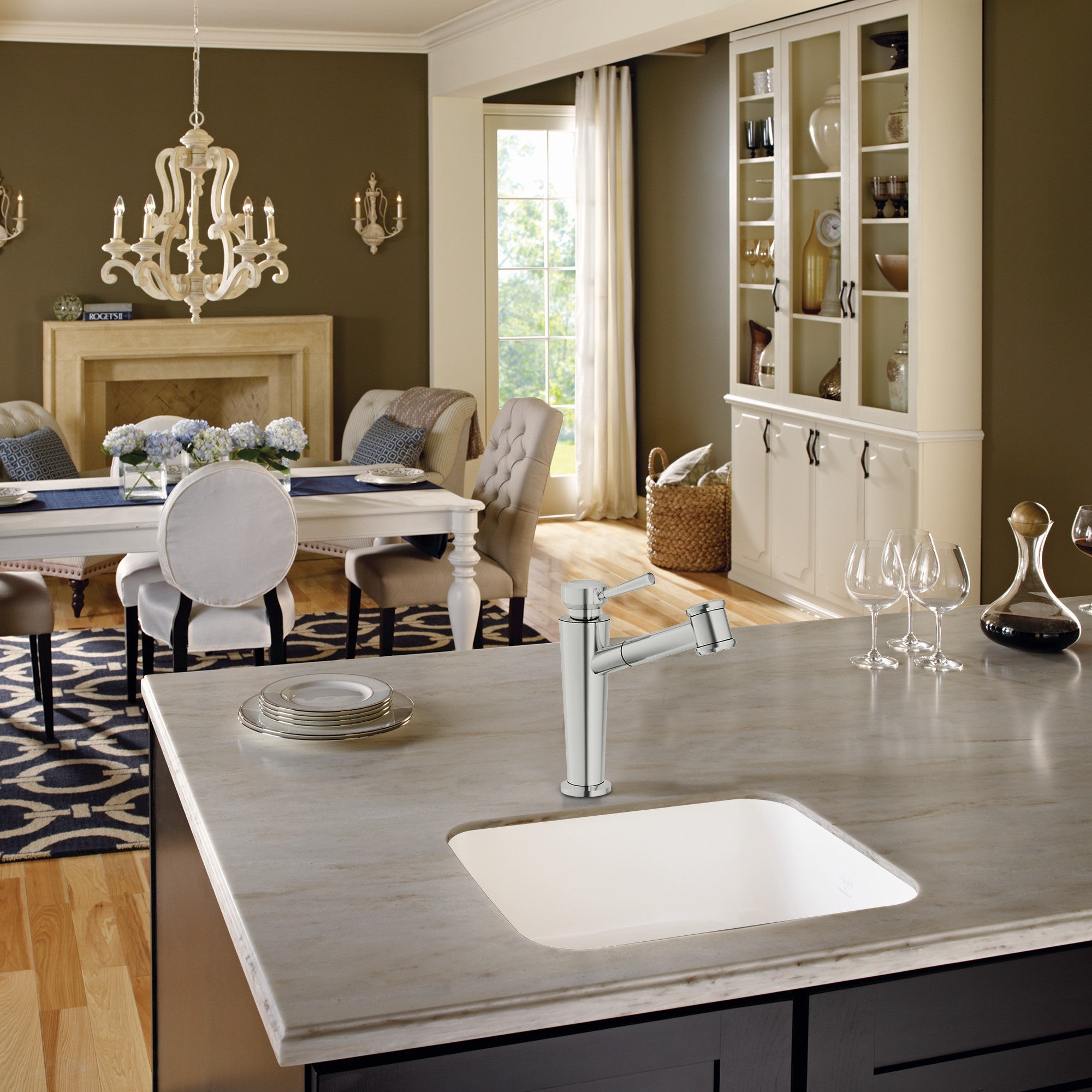 Franke Cisterna 21,62-in. x 17,38-in. Évier de cuisine de foyer à bol à un sous-sol blanc, CCK110-19Wh