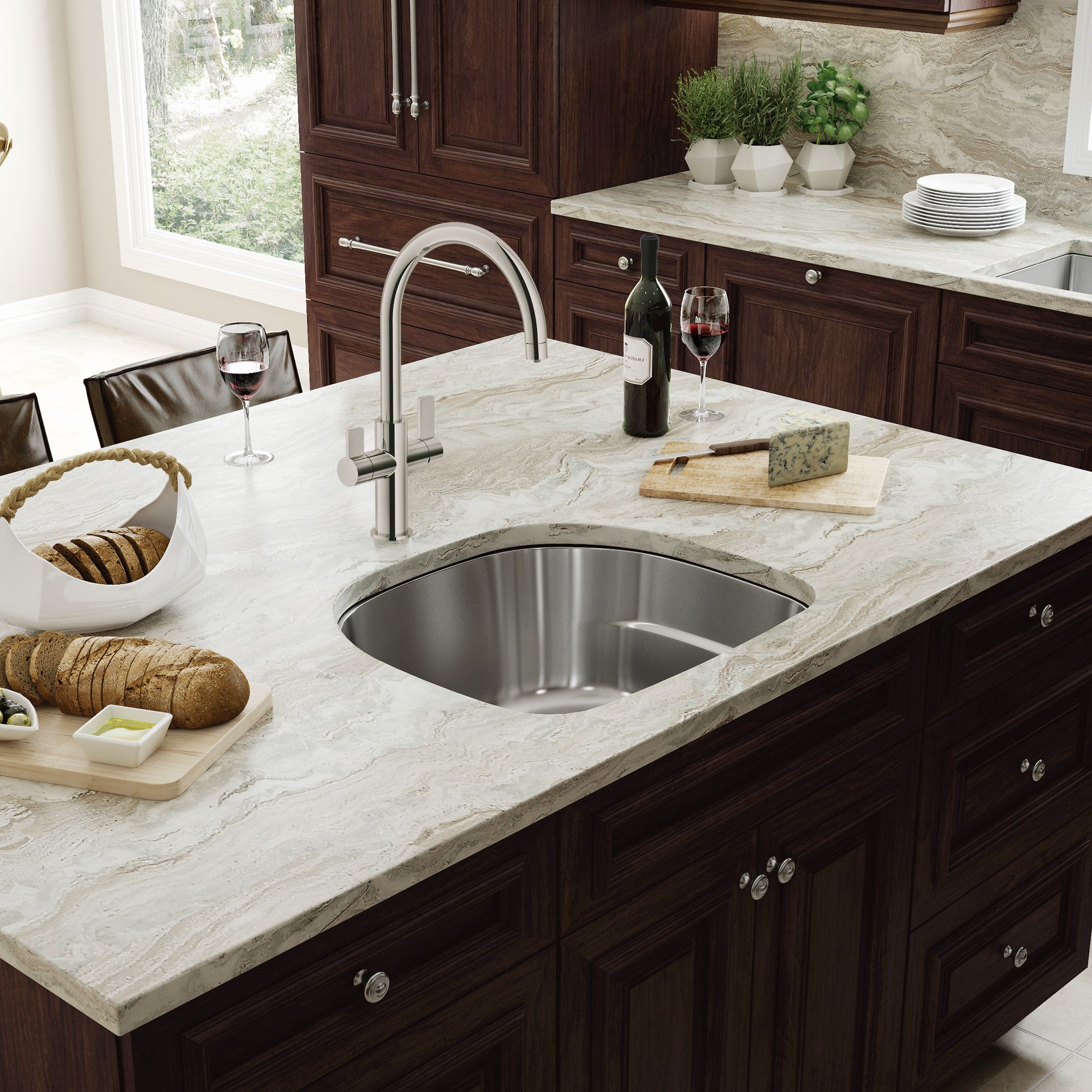 Franke Prestige 22,25 pouces. x 20 pouces. 18 de la calibre en acier inoxydable Undermount Single Bowl Kitchen évier - PRX11021-CA