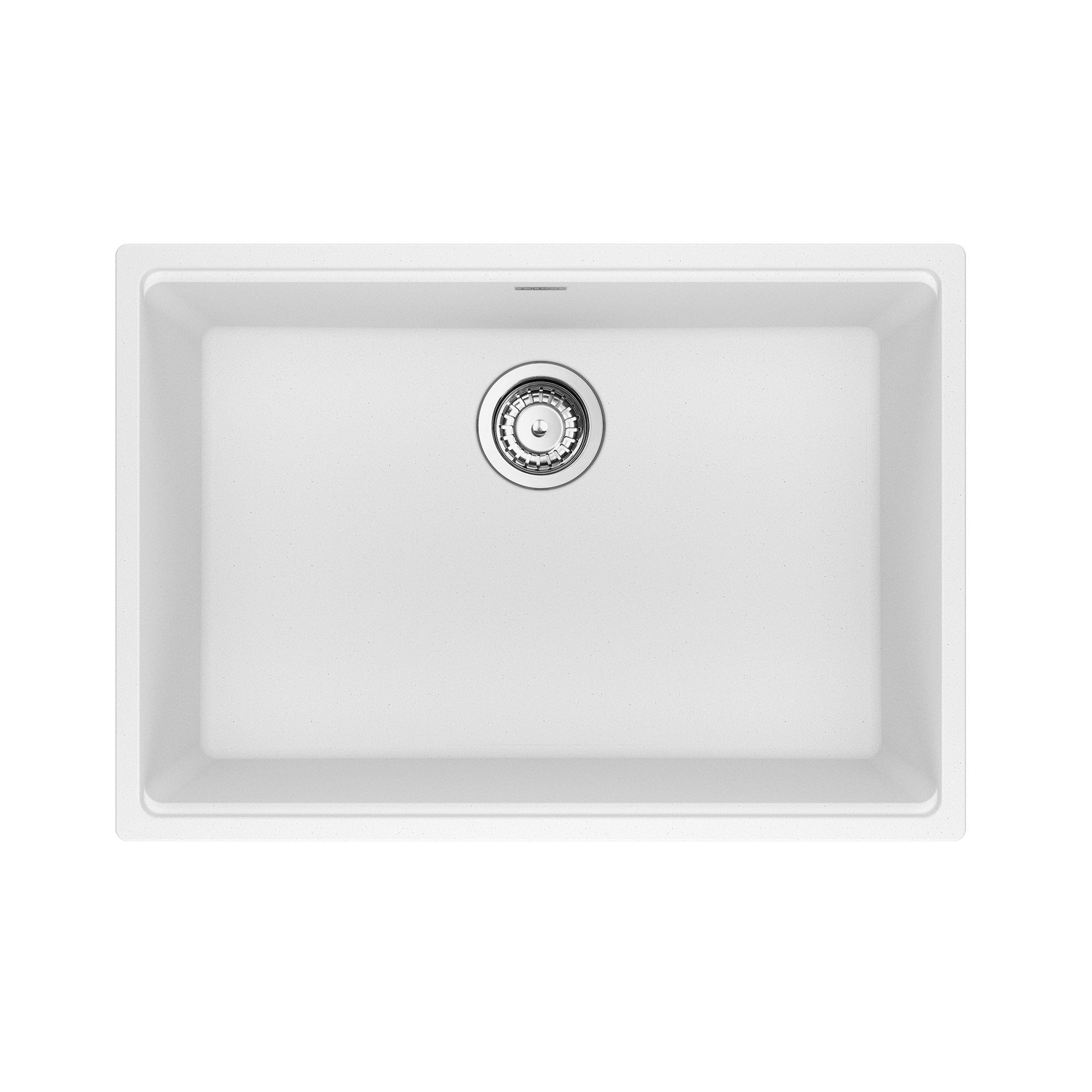 Franke Maris a sous-représenté 27 pouces x 19 pouces de bol simple en granit puits de cuisine en pierre gris