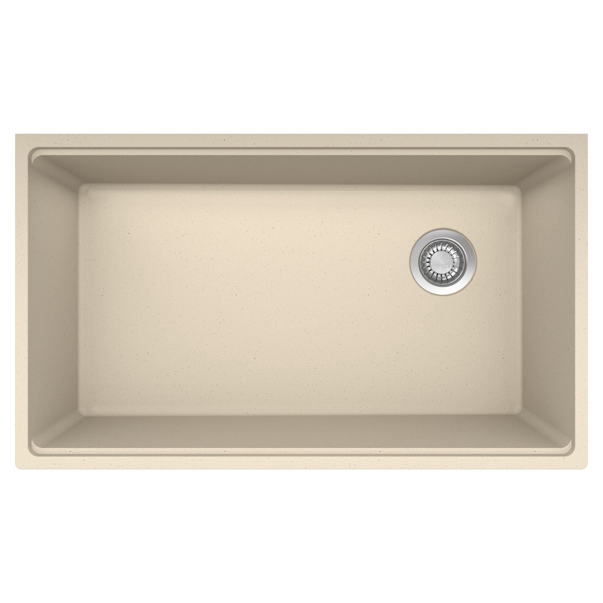 Franke Maris a sous-représenté 33 pouces x 19,31 pouces de bol simple de bol de cuisine en pierre gris