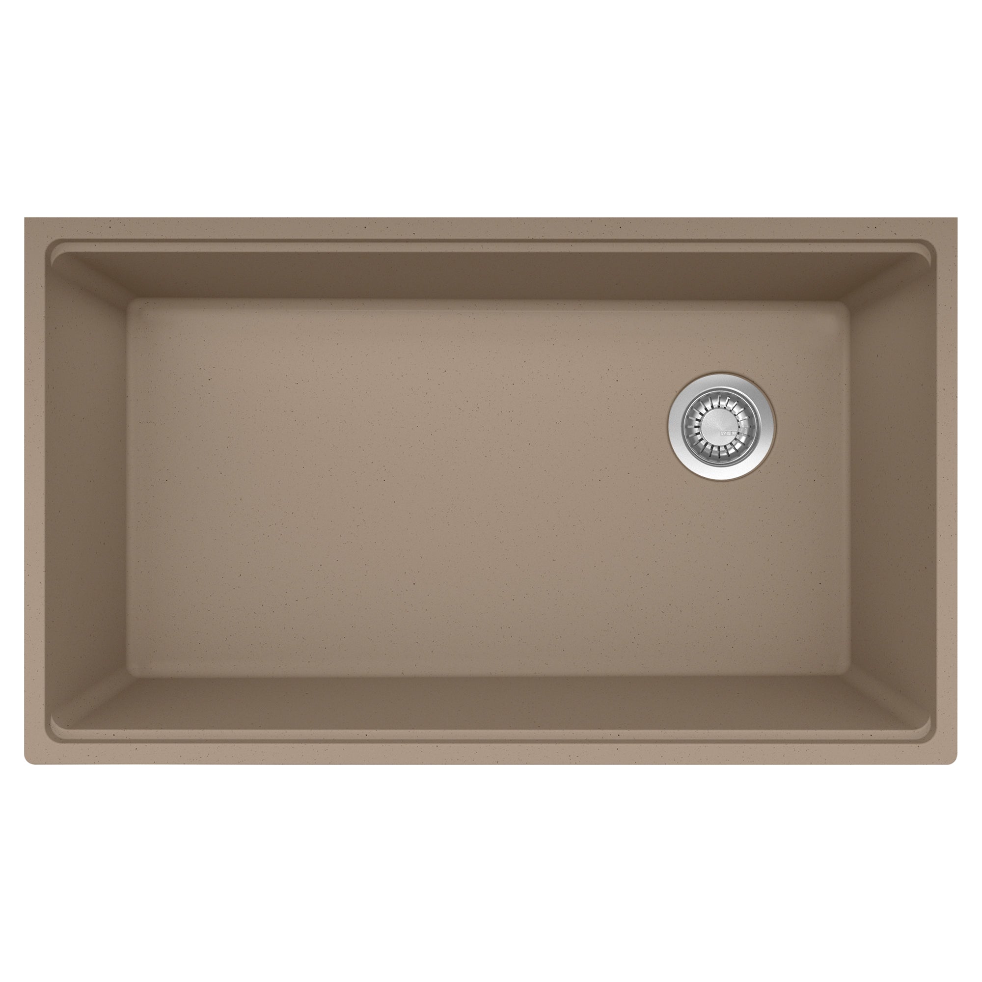 Franke Maris a sous-représenté 33 pouces x 19,31 pouces de bol simple de bol de cuisine en pierre gris