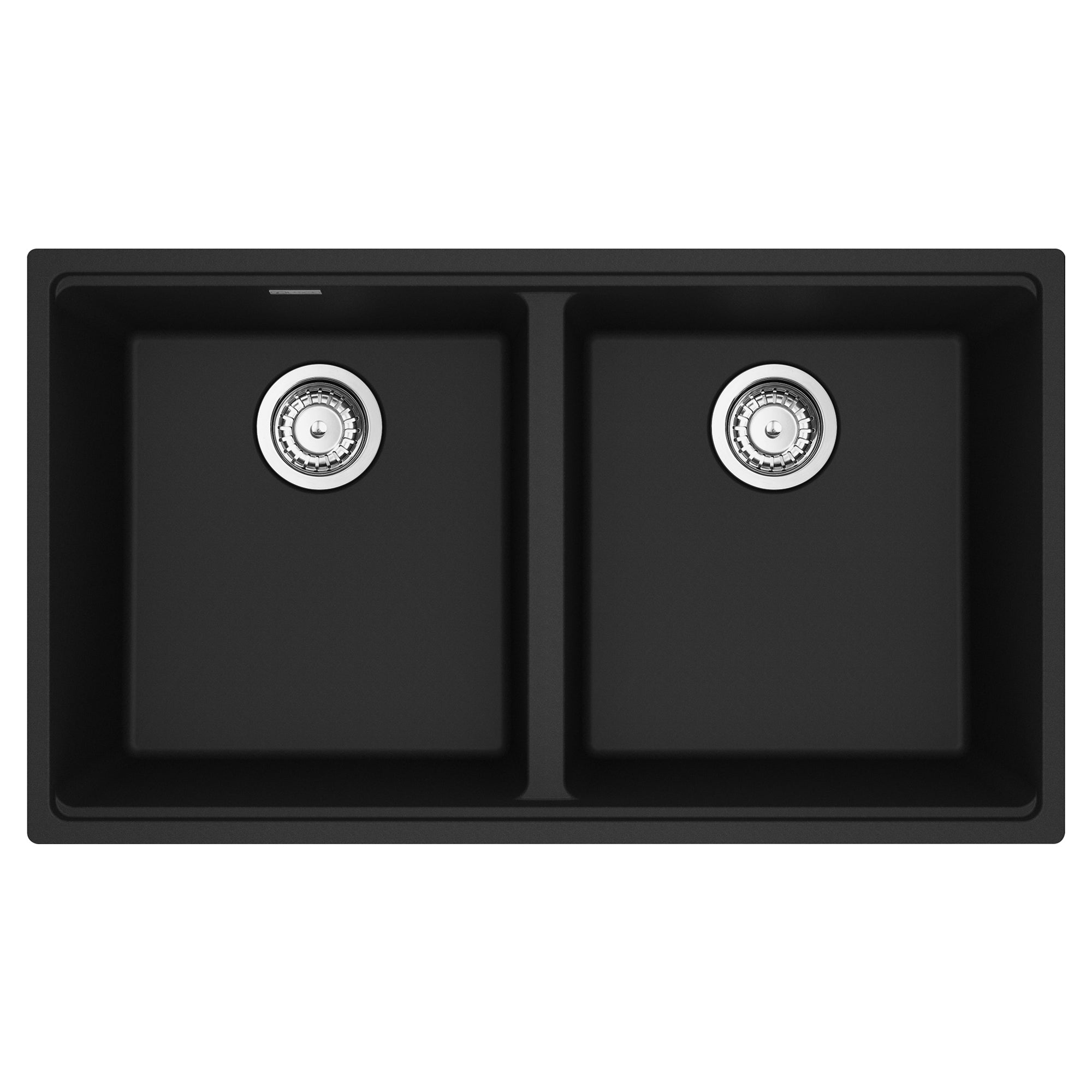 Franke Maris a sous-représenté 33 pouces x 18,94 pouces en granit double bol évier de cuisine en pierre gris