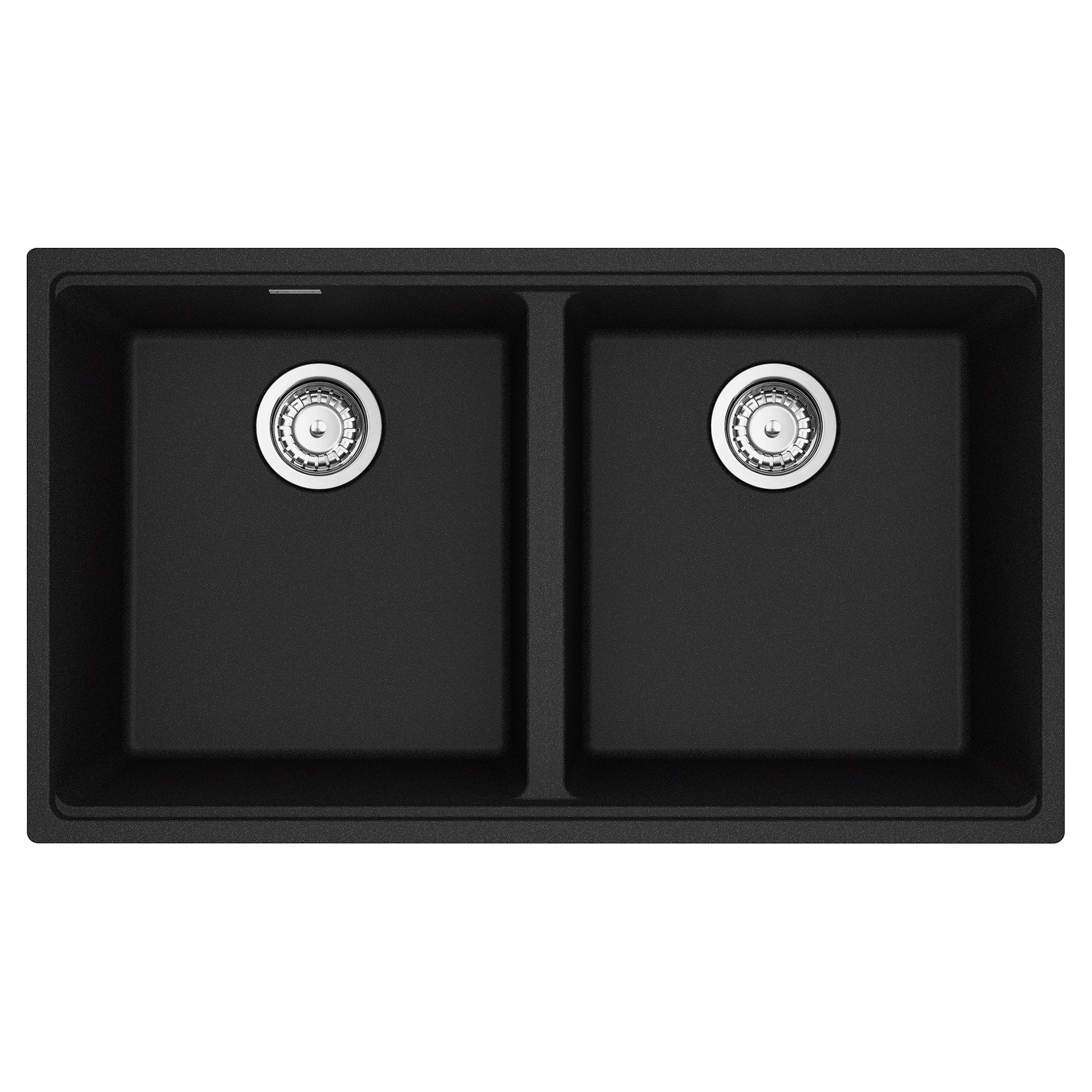 Franke Maris a sous-représenté 33 pouces x 18,94 pouces en granit double bol évier de cuisine en pierre gris